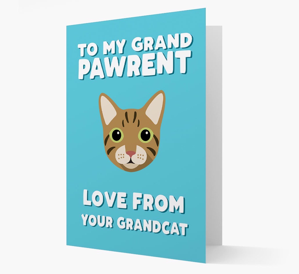 'To My Grandpawrent' - Personalised {breedCommonName} Card
