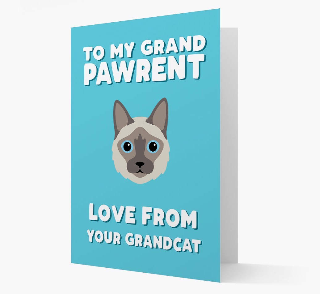 'To My Grandpawrent' - Personalised {breedCommonName} Card