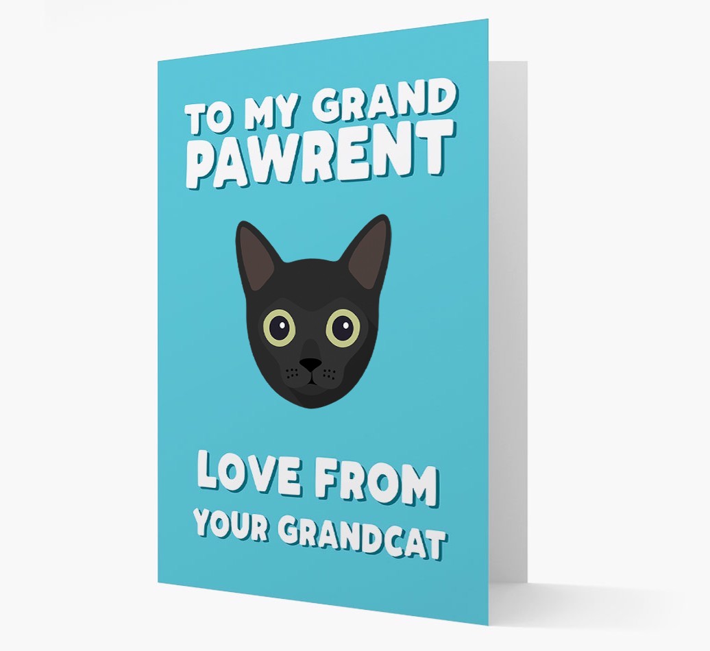 'To My Grandpawrent' - Personalised {breedCommonName} Card