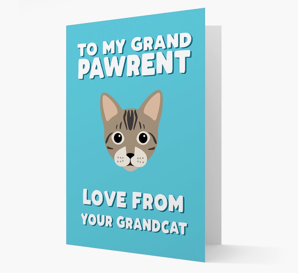 'To My Grandpawrent' - Personalised {breedCommonName} Card
