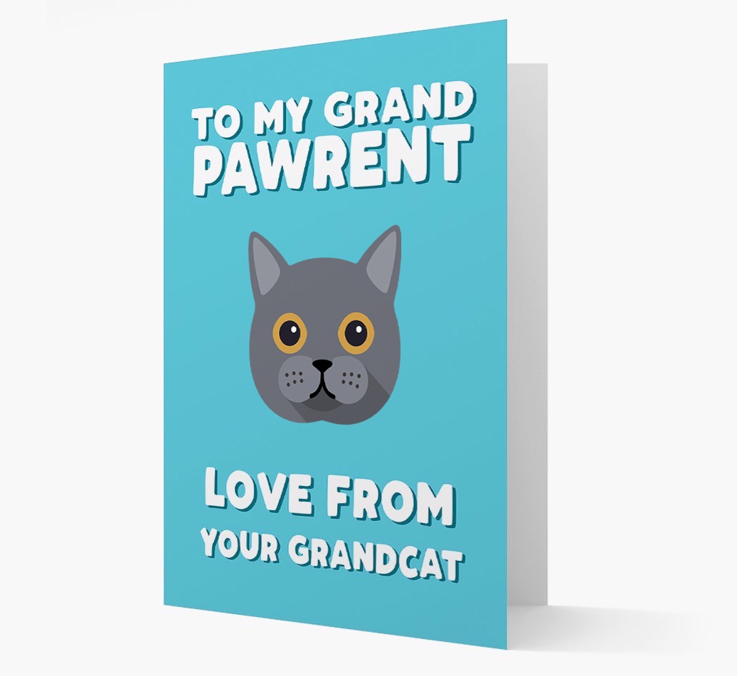 'To My Grandpawrent' - Personalised {breedCommonName} Card