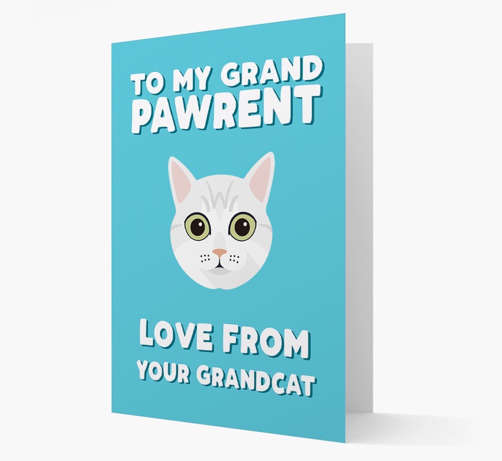 'To My Grandpawrent' - Personalised {breedCommonName} Card