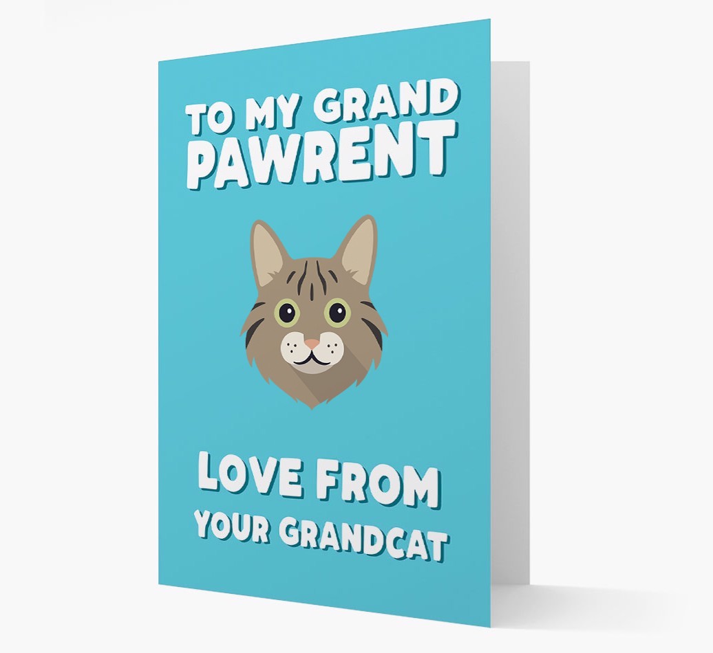 'To My Grandpawrent' - Personalised {breedCommonName} Card