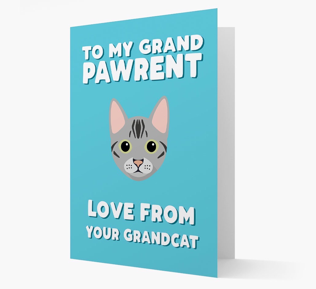 'To My Grandpawrent' - Personalised {breedCommonName} Card