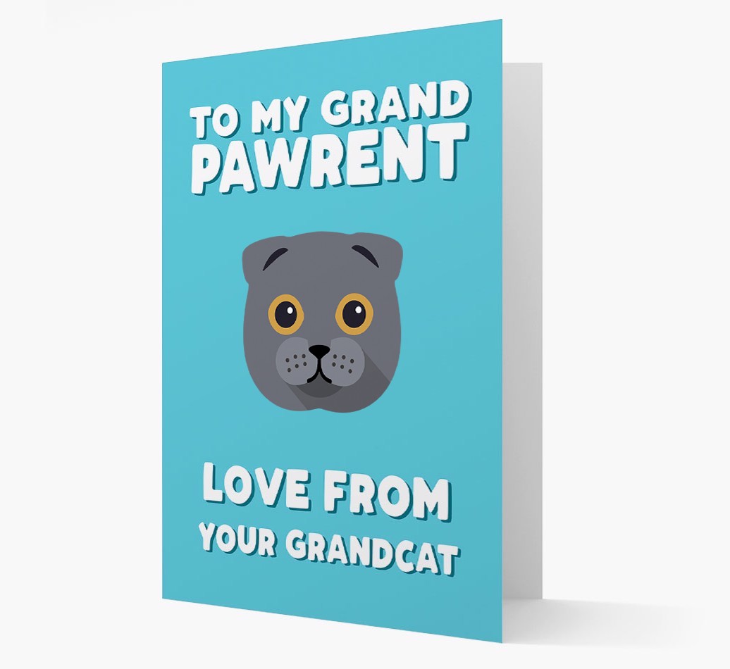 'To My Grandpawrent' - Personalised {breedCommonName} Card