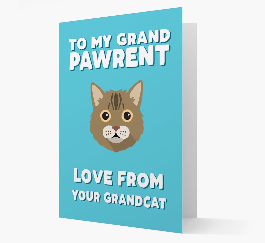 'To My Grandpawrent' - Personalised {breedCommonName} Card