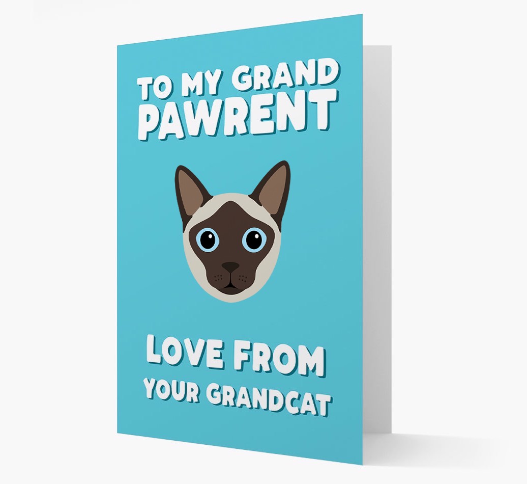 'To My Grandpawrent' - Personalised {breedCommonName} Card