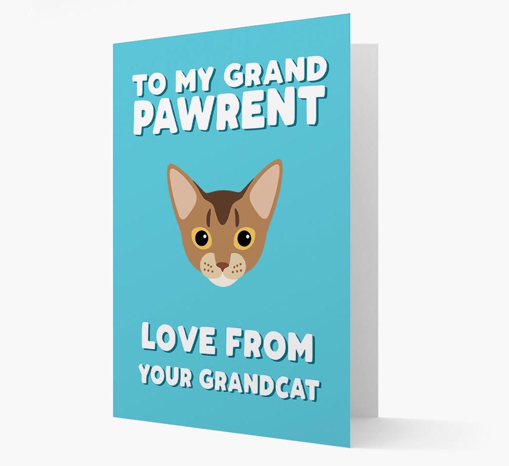 'To My Grandpawrent' - Personalized {breedCommonName} Card