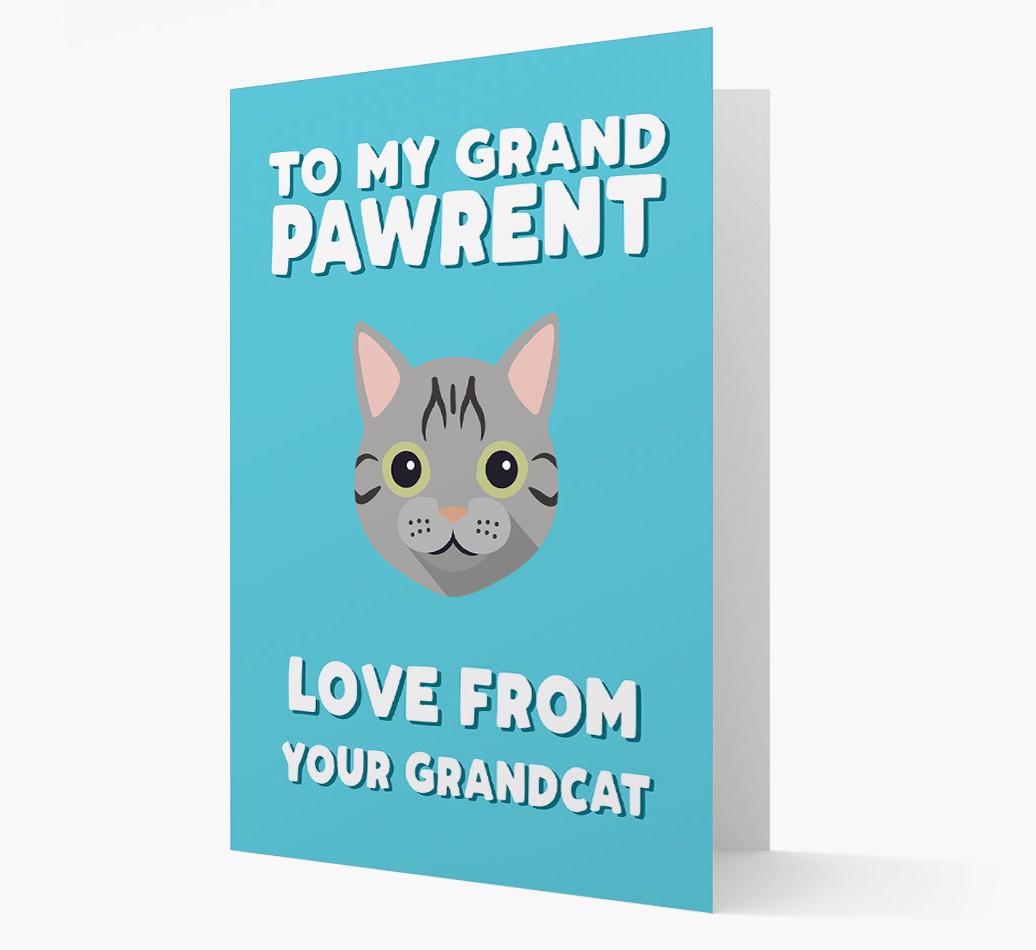'To My Grandpawrent' - Personalized {breedCommonName} Card