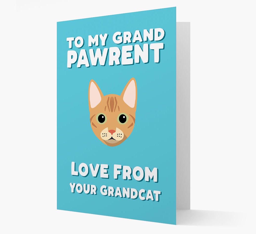 'To My Grandpawrent' - Personalized {breedCommonName} Card