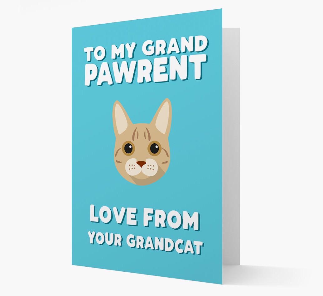 'To My Grandpawrent' - Personalized {breedCommonName} Card