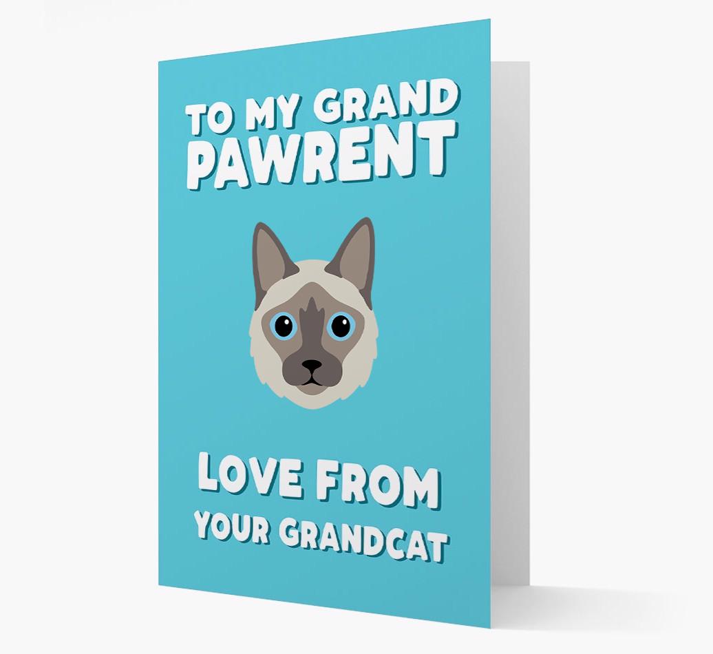 'To My Grandpawrent' - Personalized {breedCommonName} Card