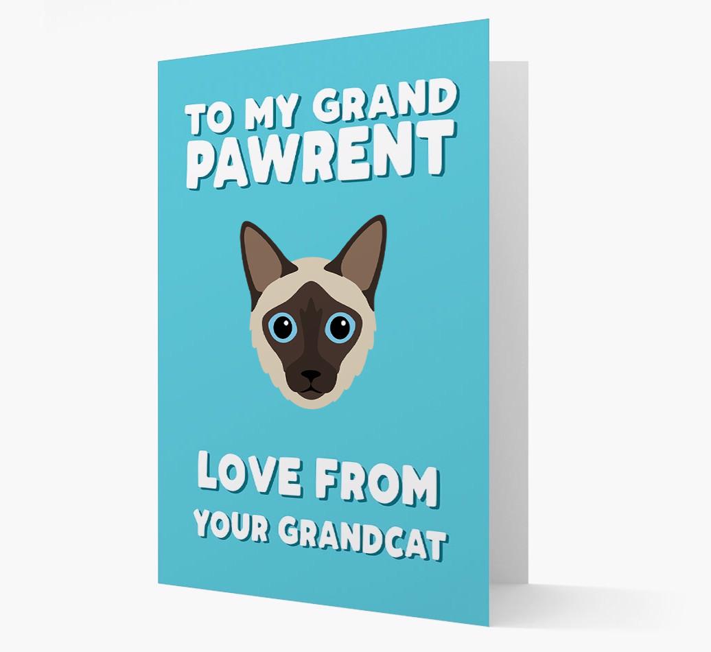 'To My Grandpawrent' - Personalized {breedCommonName} Card