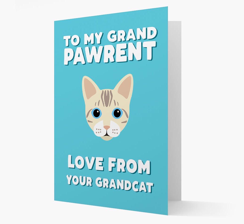 'To My Grandpawrent' - Personalized {breedCommonName} Card