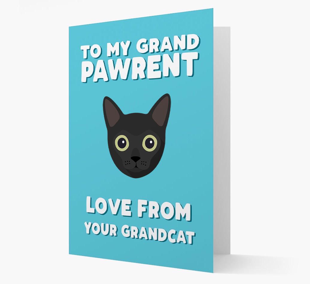 'To My Grandpawrent' - Personalized {breedCommonName} Card