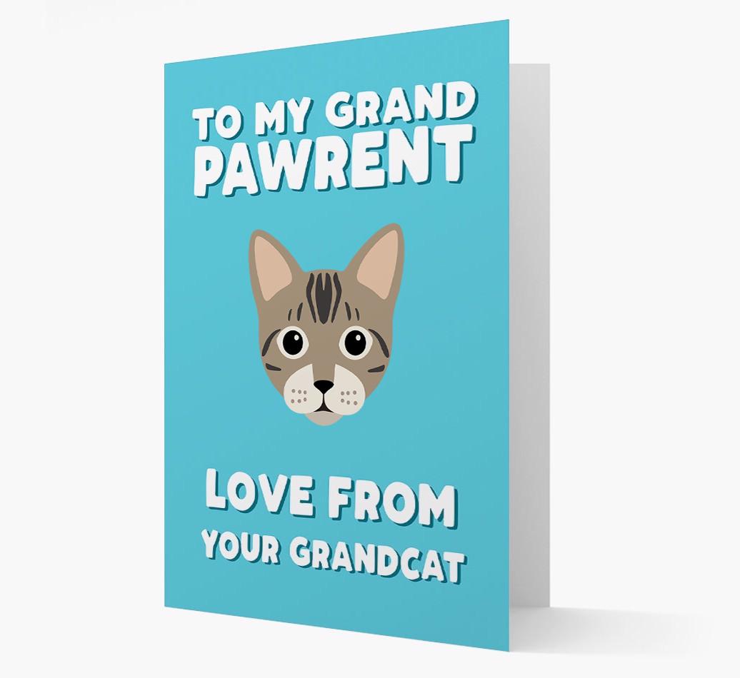 'To My Grandpawrent' - Personalized {breedCommonName} Card