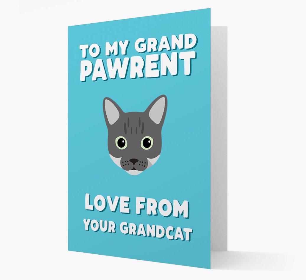 'To My Grandpawrent' - Personalized {breedCommonName} Card