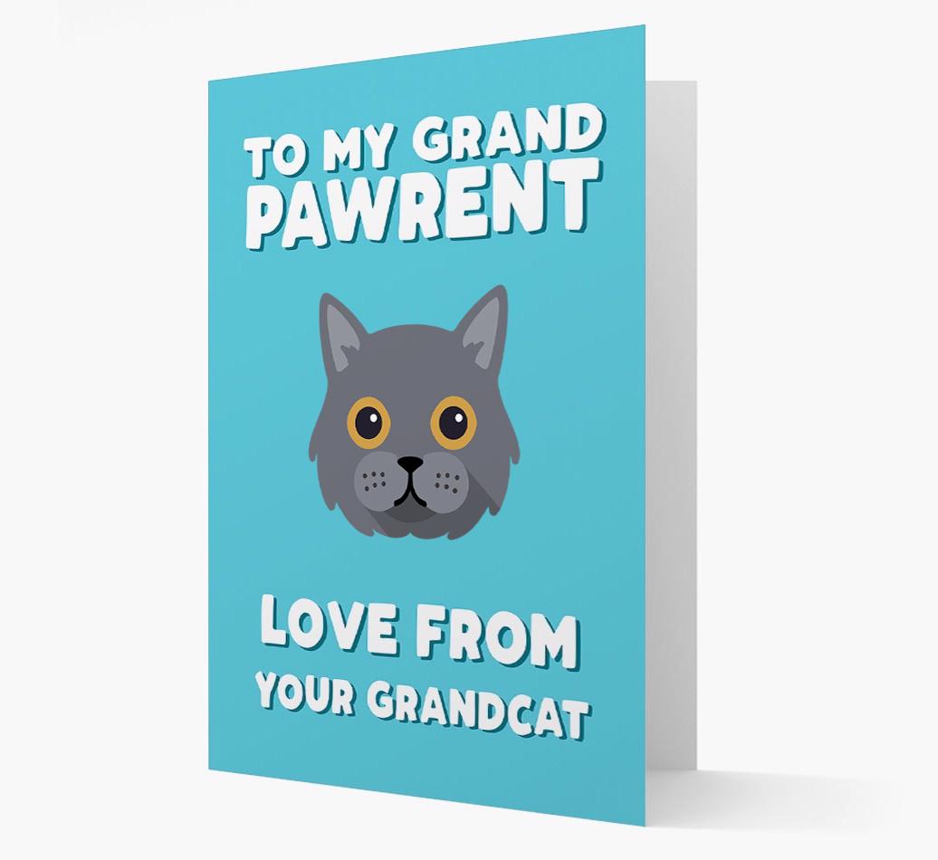 'To My Grandpawrent' - Personalized {breedCommonName} Card