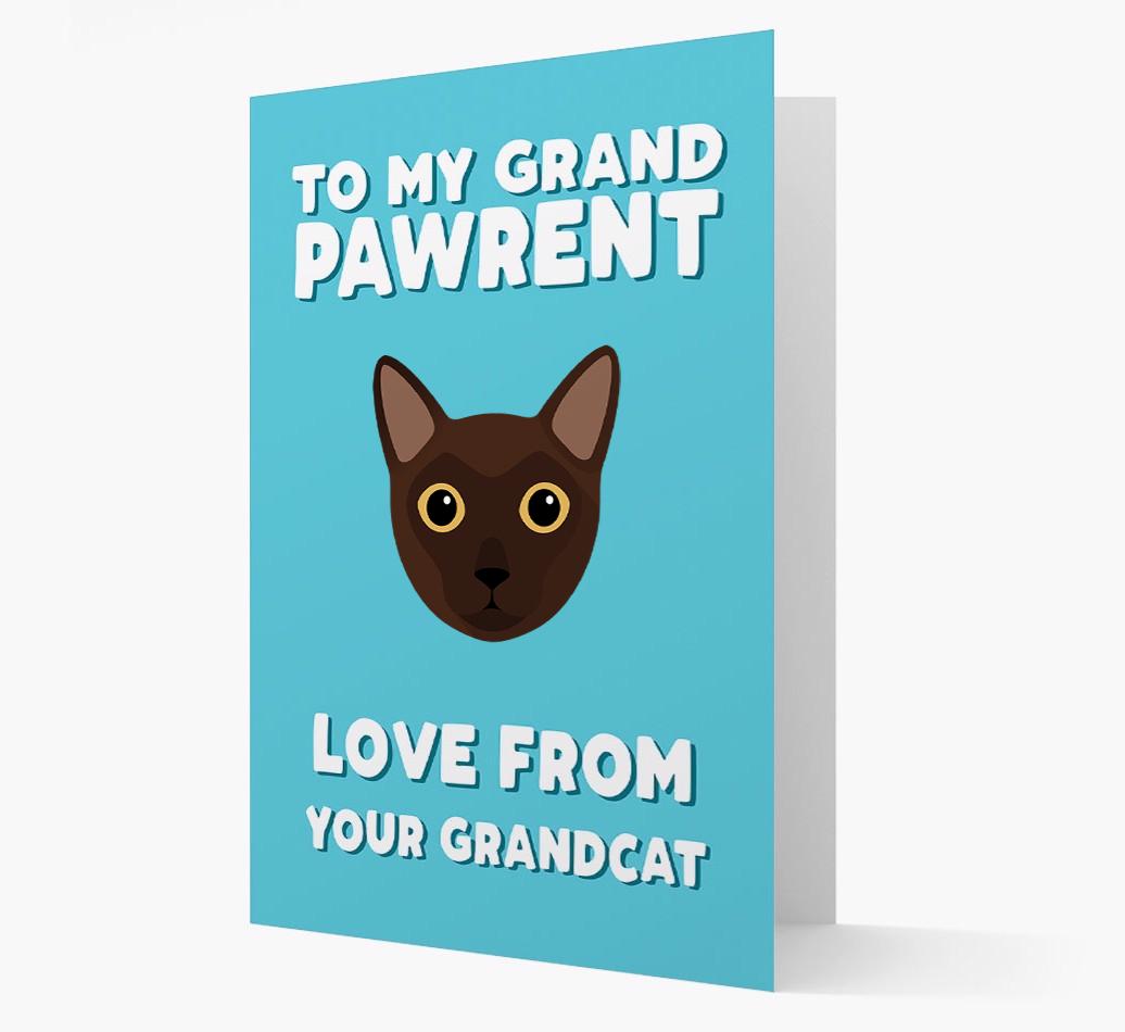 'To My Grandpawrent' - Personalized {breedCommonName} Card