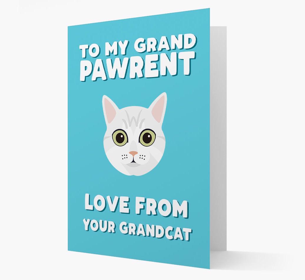 'To My Grandpawrent' - Personalized {breedCommonName} Card