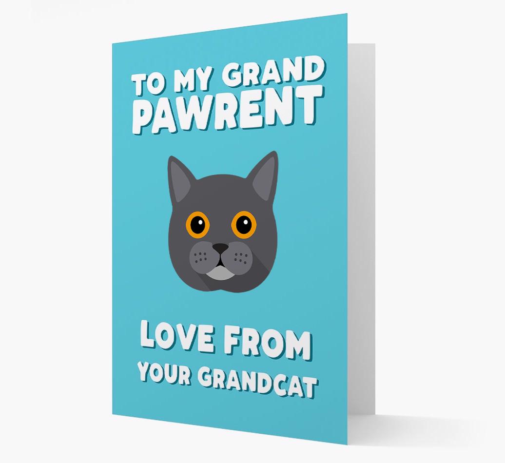 'To My Grandpawrent' - Personalized {breedCommonName} Card