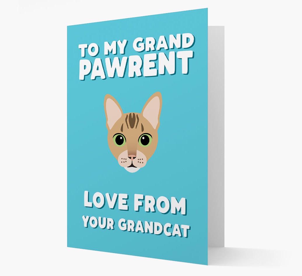 'To My Grandpawrent' - Personalized {breedCommonName} Card
