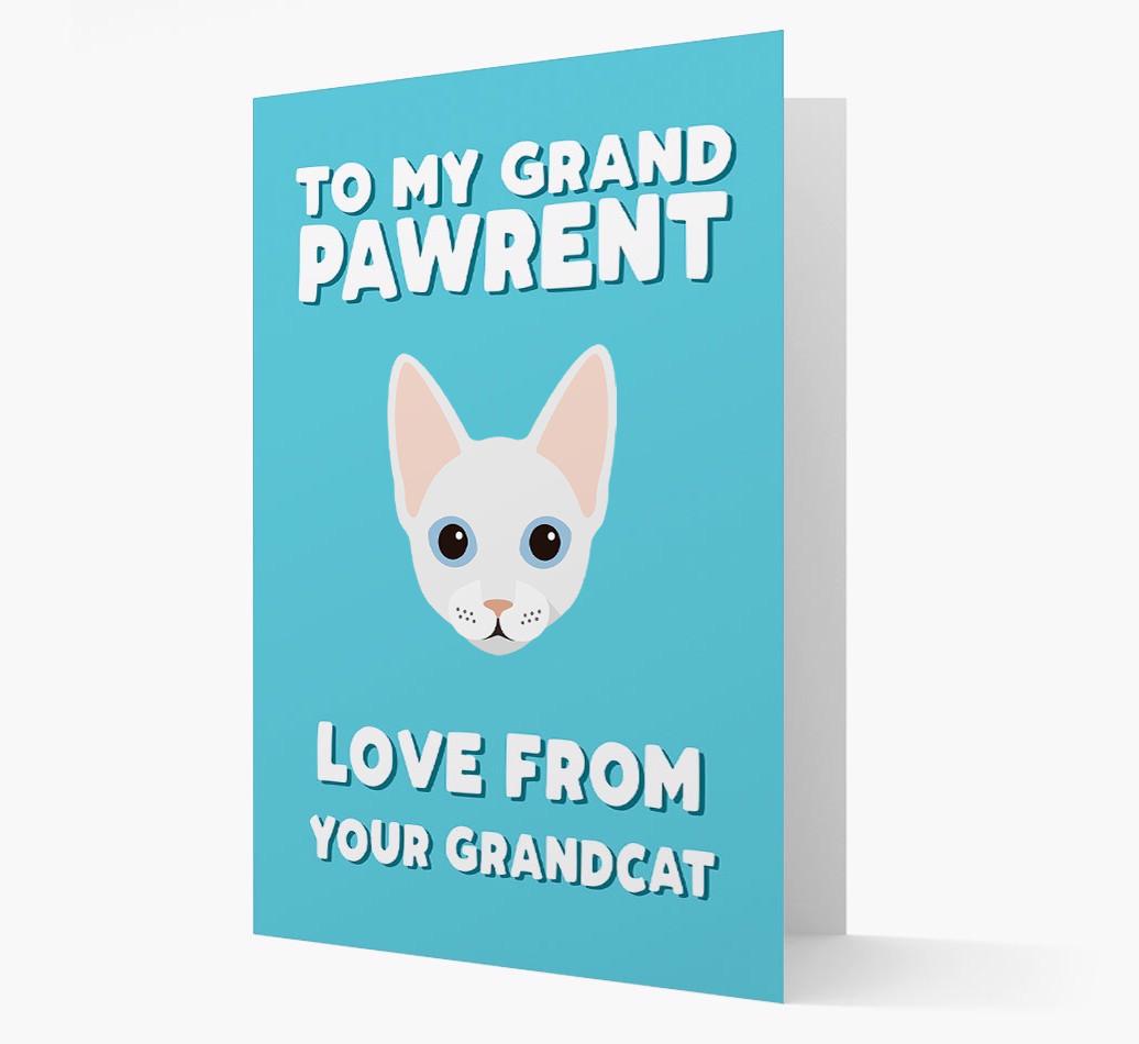'To My Grandpawrent' - Personalized {breedCommonName} Card