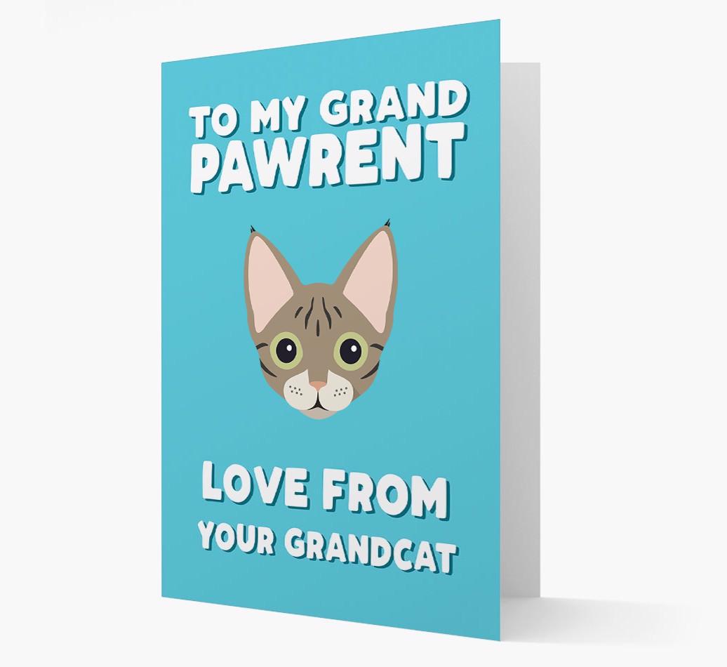 'To My Grandpawrent' - Personalized {breedCommonName} Card