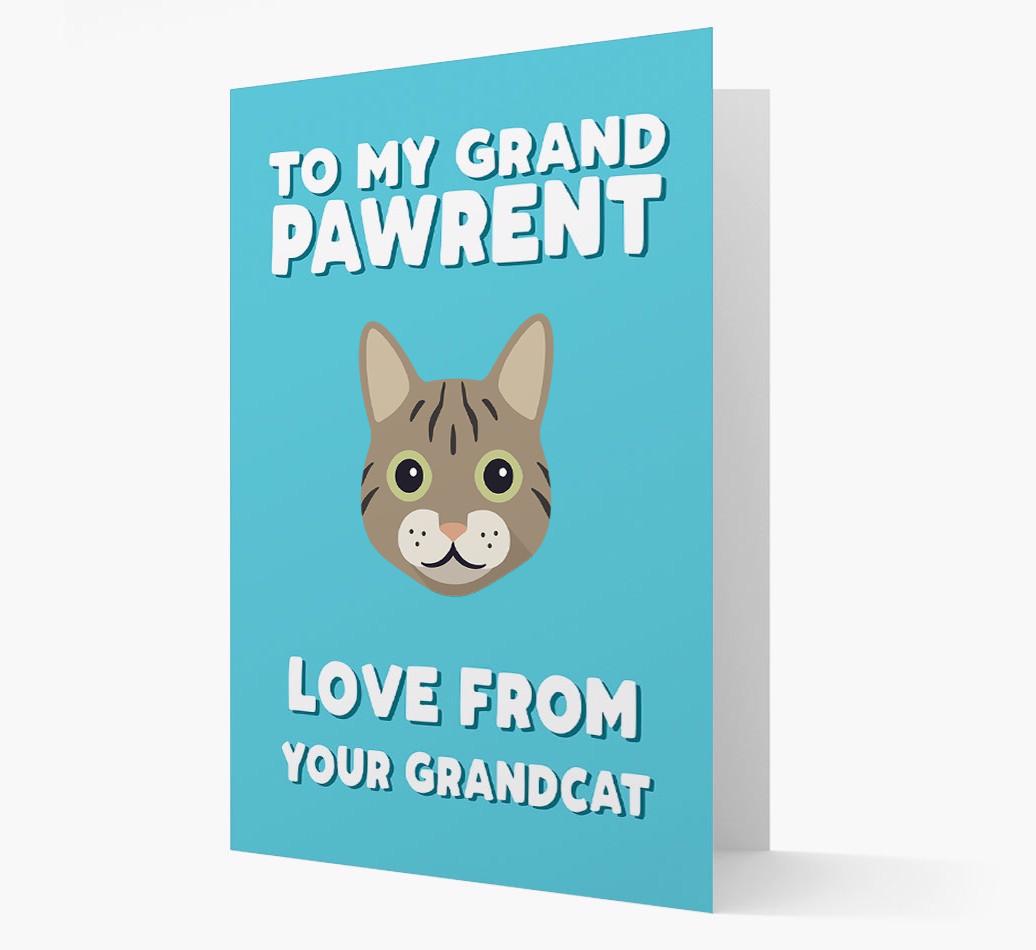 'To My Grandpawrent' - Personalized {breedCommonName} Card