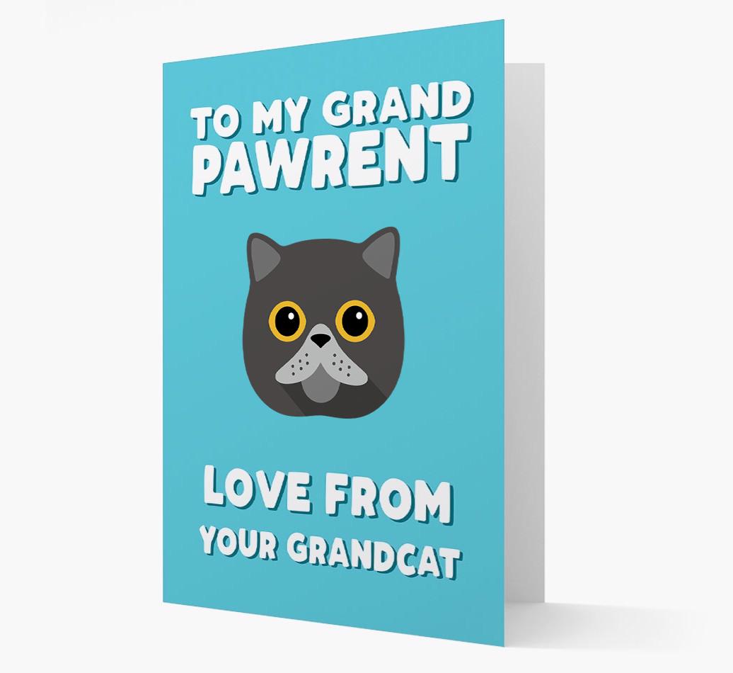 'To My Grandpawrent' - Personalized {breedCommonName} Card