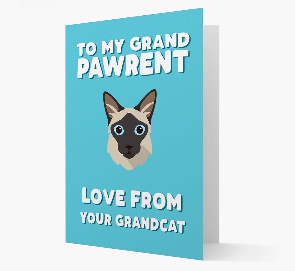 'To My Grandpawrent' - Personalized {breedCommonName} Card