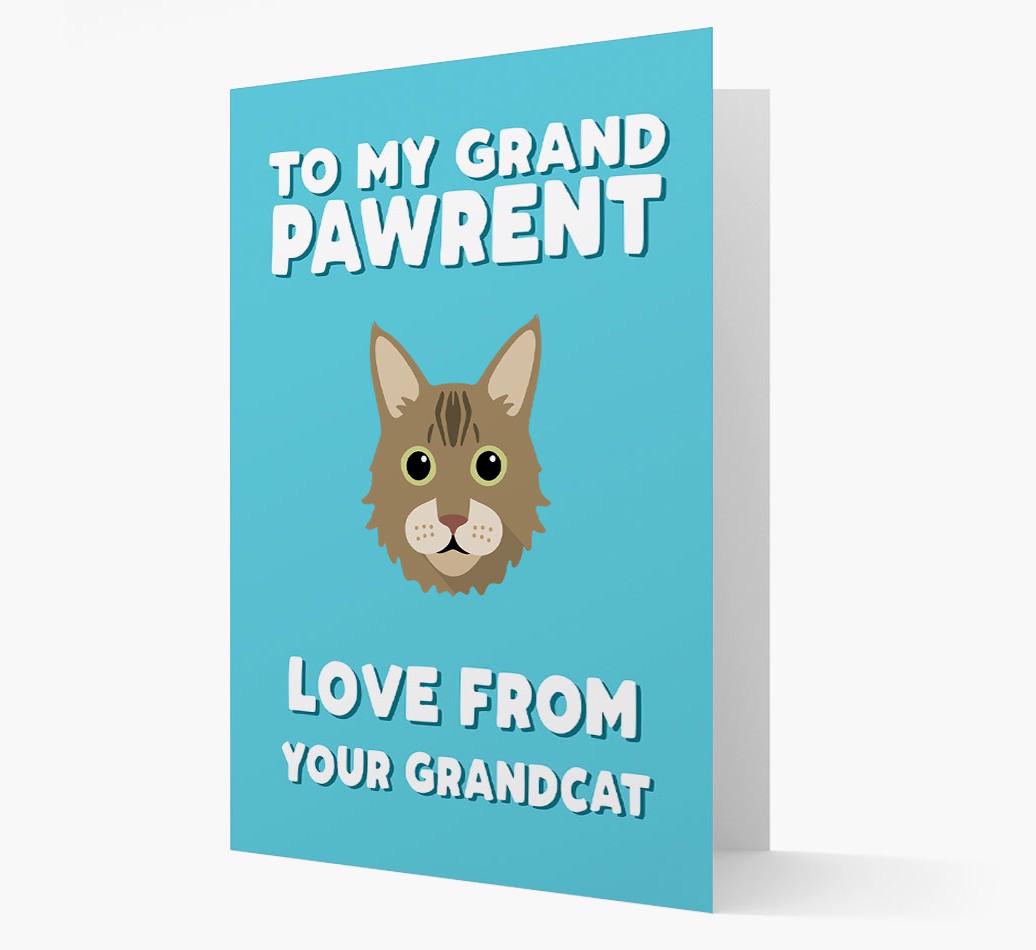 'To My Grandpawrent' - Personalized {breedCommonName} Card