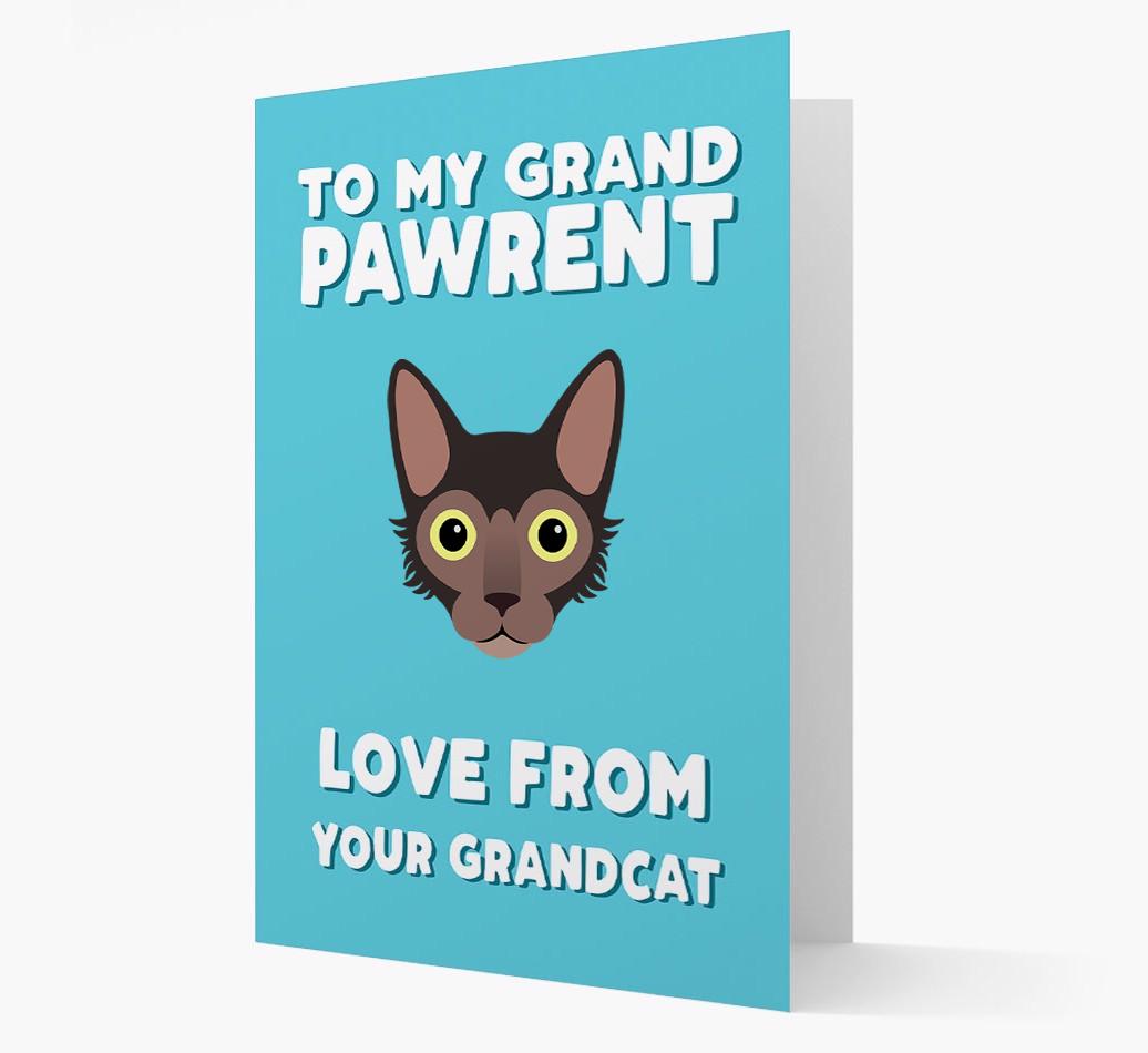 'To My Grandpawrent' - Personalized {breedCommonName} Card