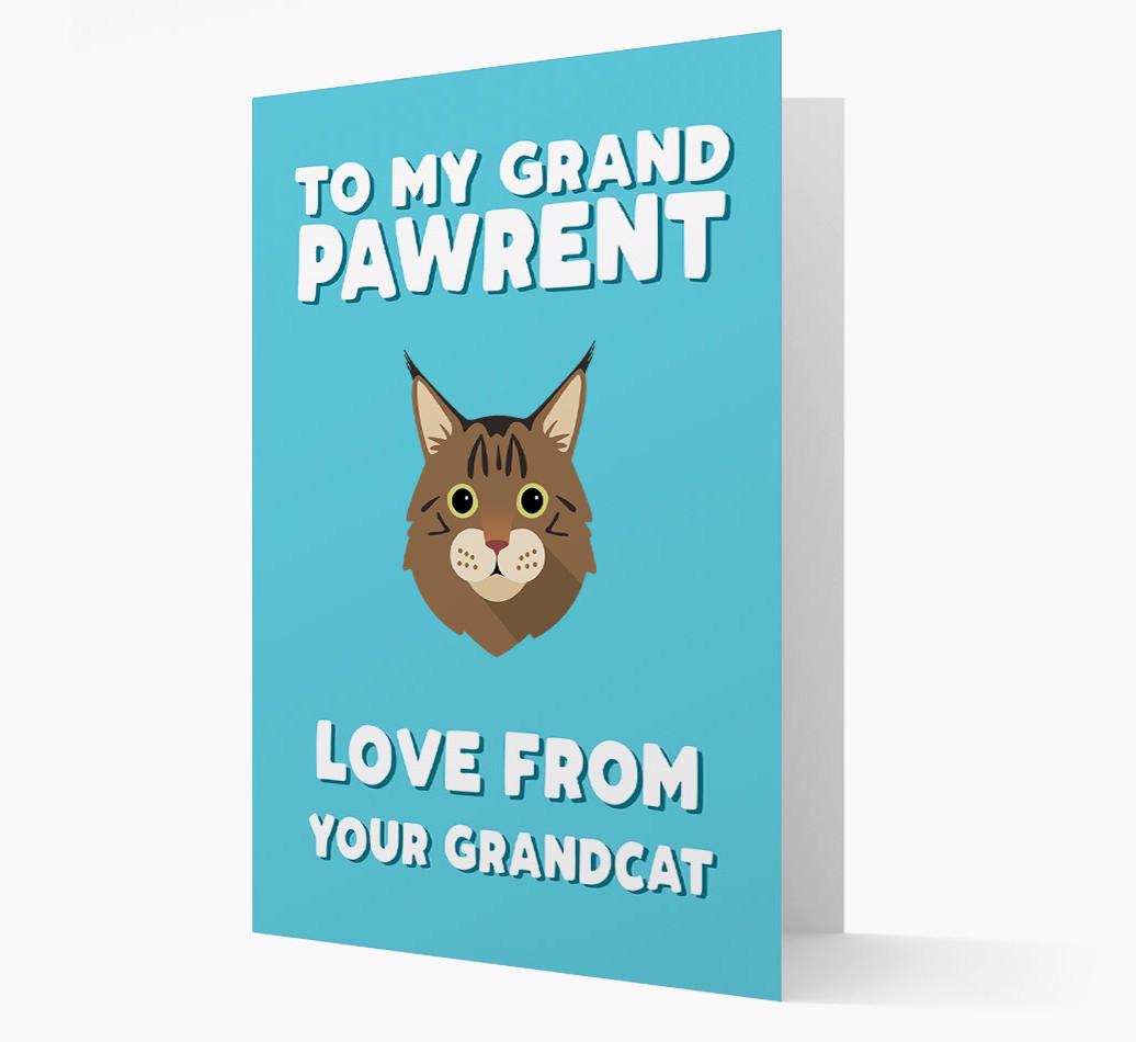 'To My Grandpawrent' - Personalized {breedCommonName} Card