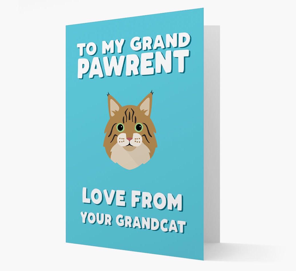 'To My Grandpawrent' - Personalized {breedCommonName} Card