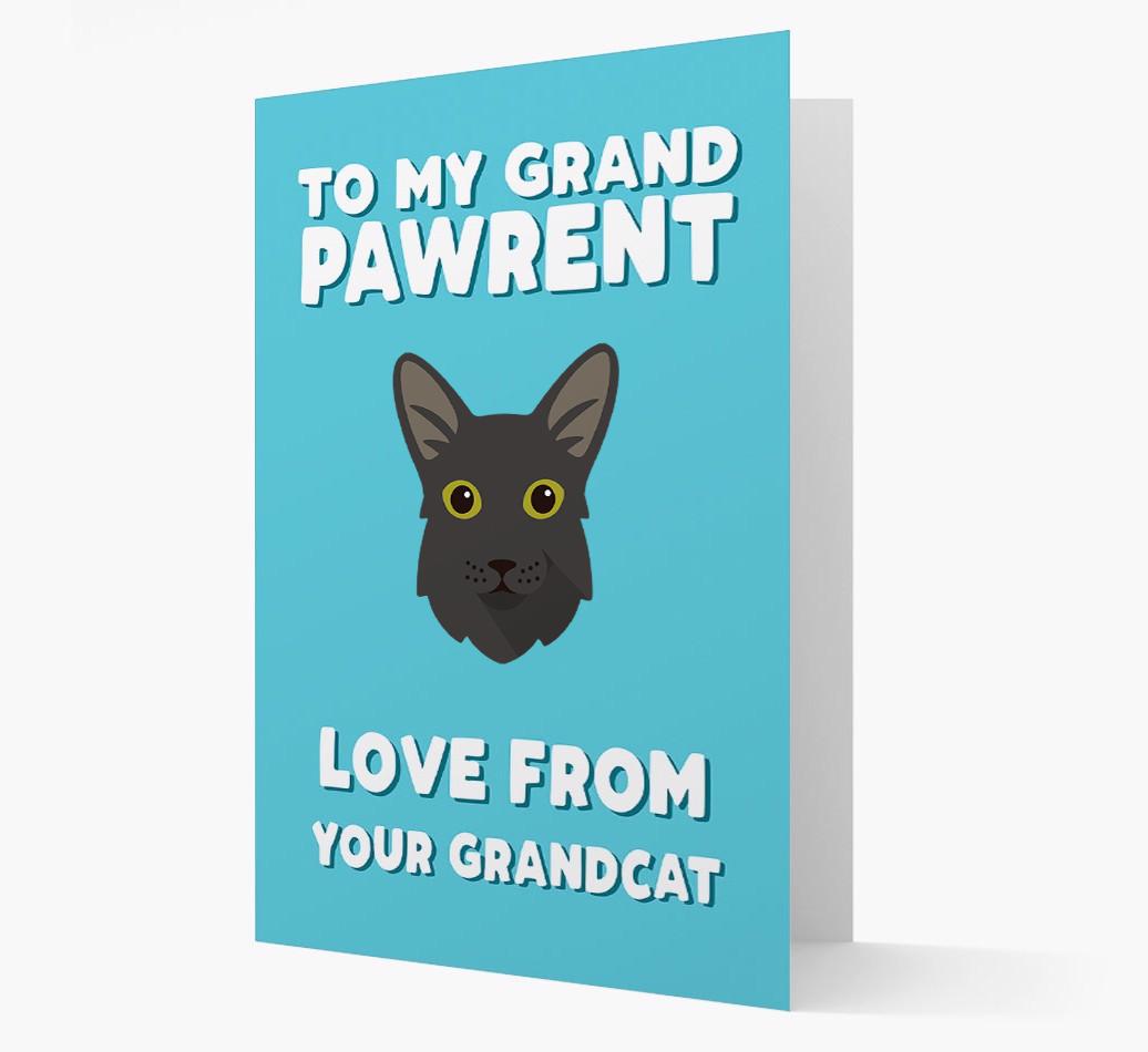 'To My Grandpawrent' - Personalized {breedCommonName} Card