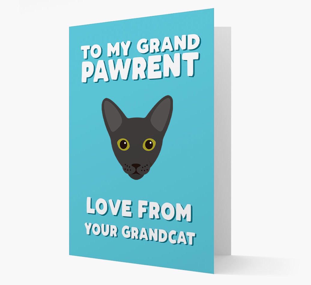 'To My Grandpawrent' - Personalized {breedCommonName} Card