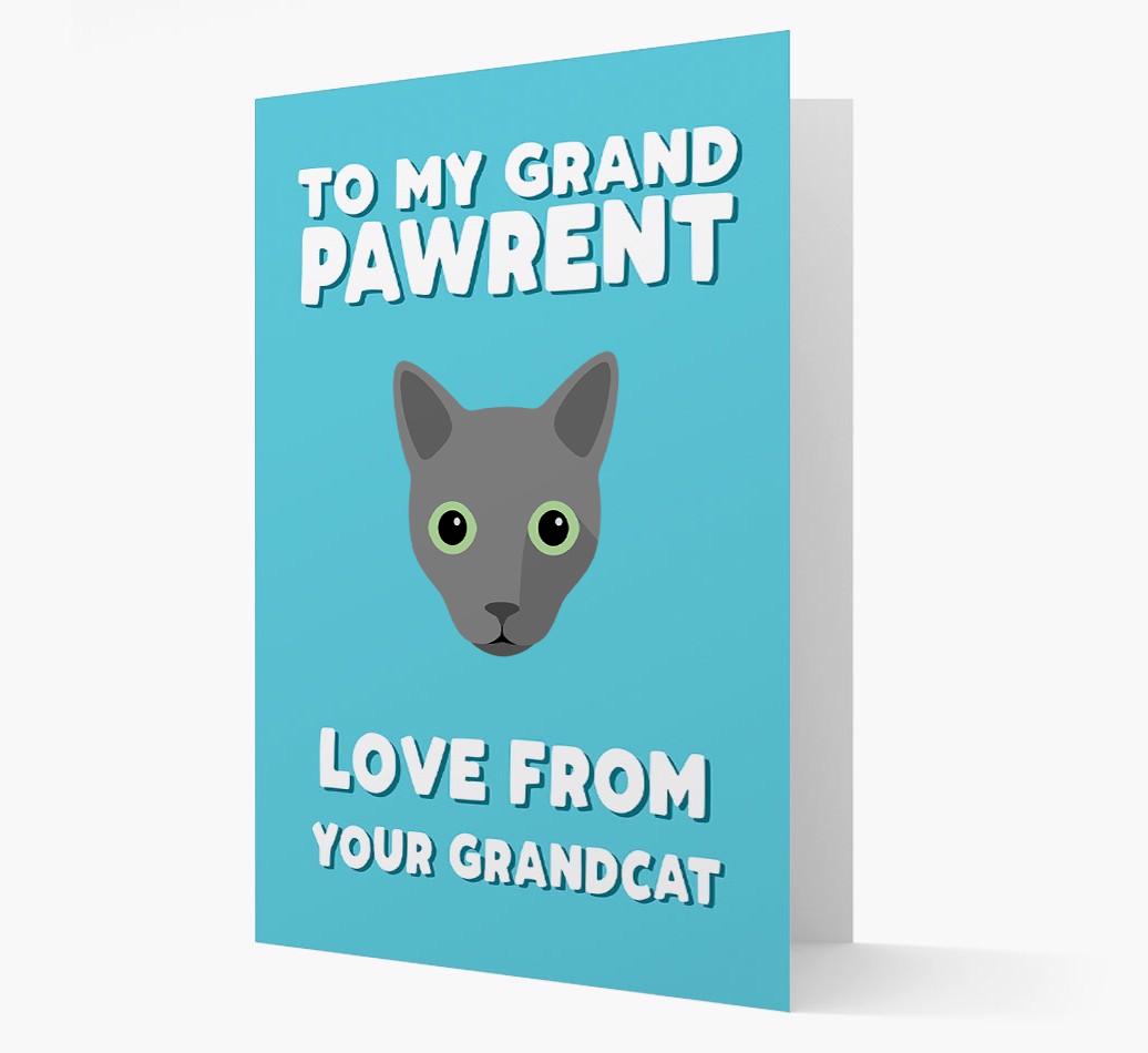 'To My Grandpawrent' - Personalized {breedCommonName} Card