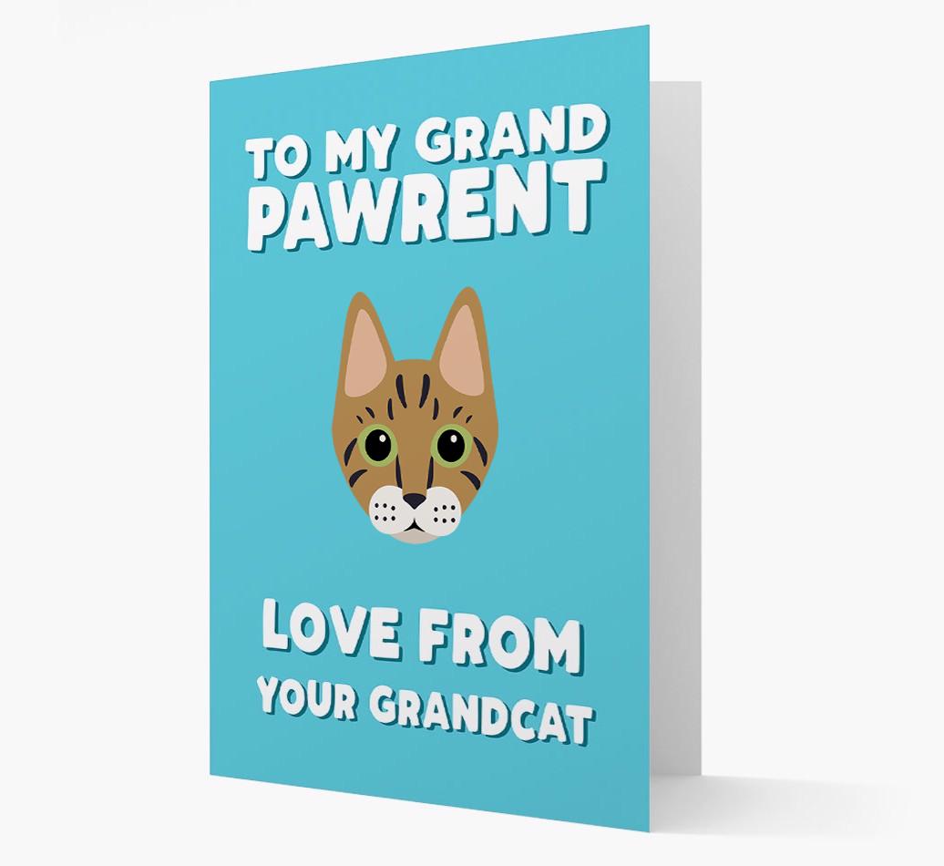 'To My Grandpawrent' - Personalized {breedCommonName} Card