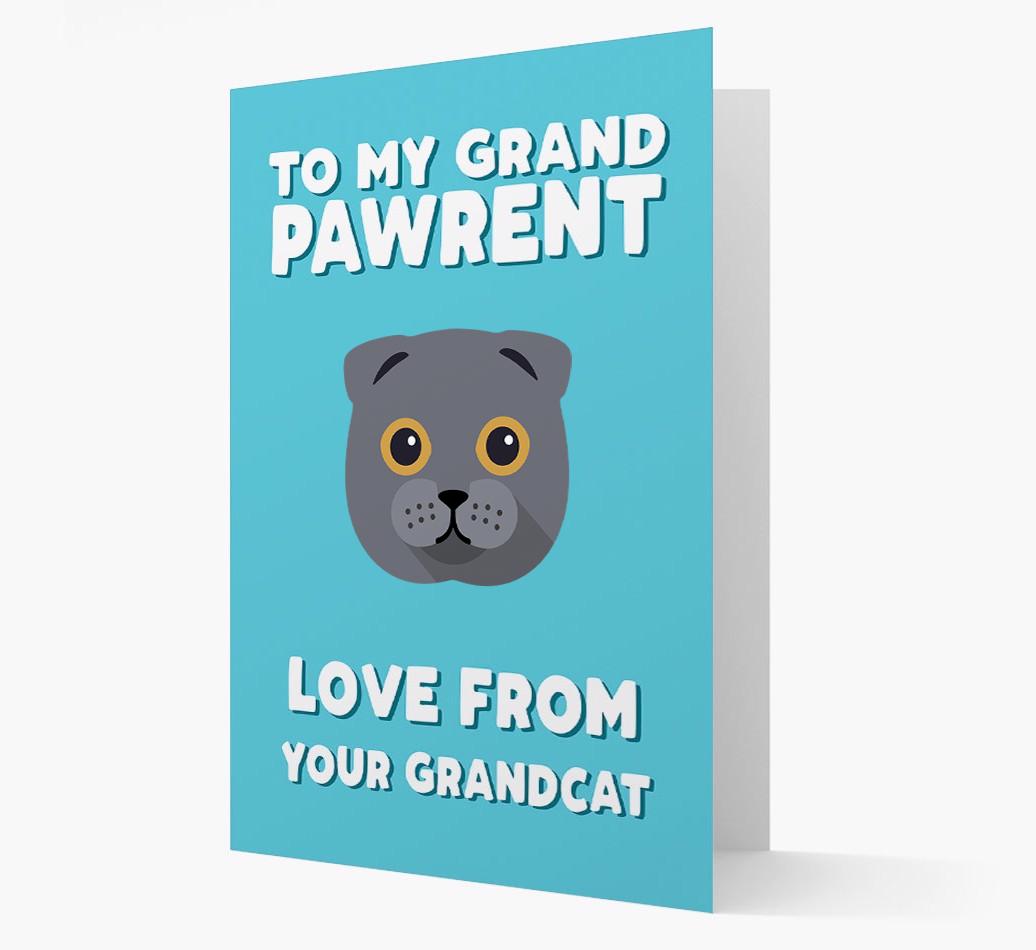 'To My Grandpawrent' - Personalized {breedCommonName} Card