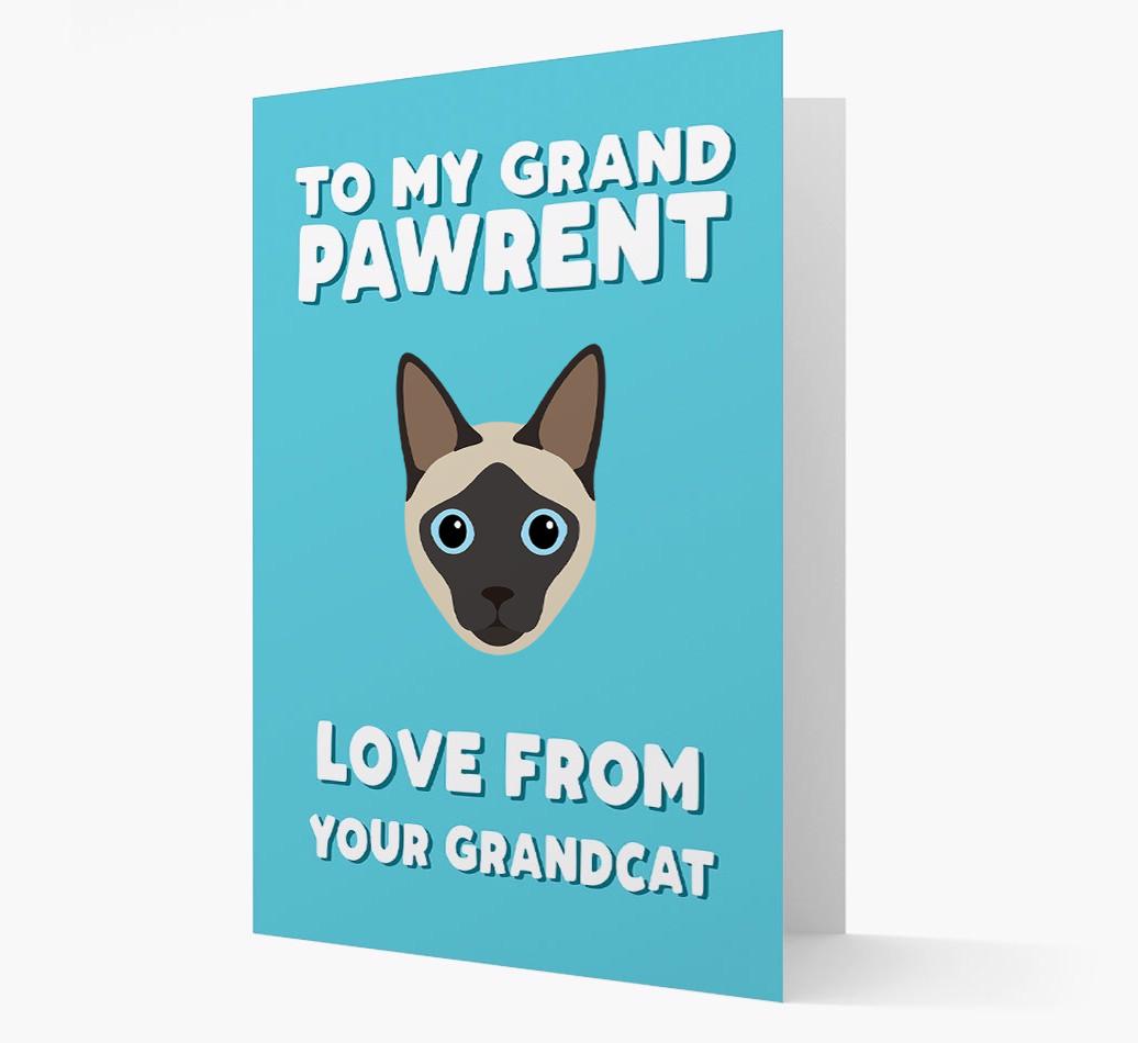 'To My Grandpawrent' - Personalized {breedCommonName} Card
