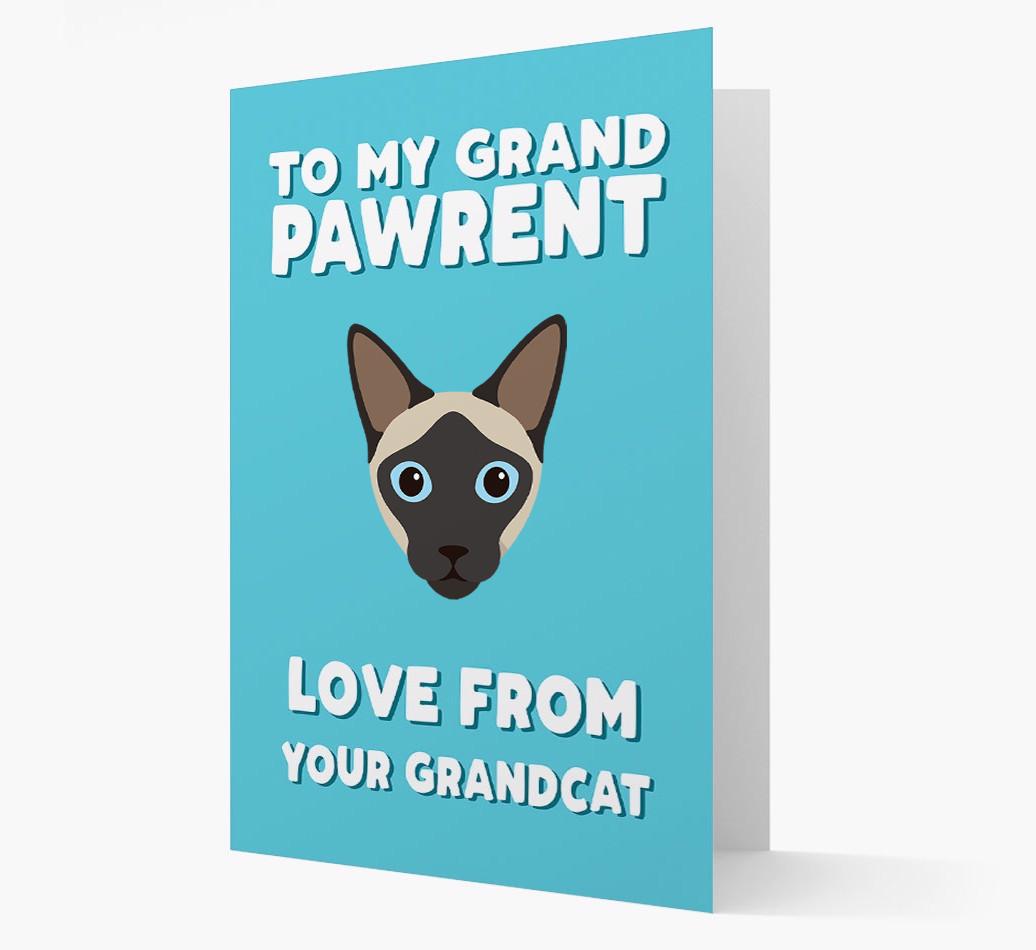 'To My Grandpawrent' - Personalized {breedCommonName} Card