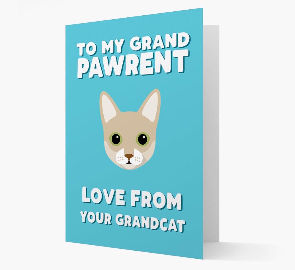 'To My Grandpawrent' - Personalized {breedCommonName} Card