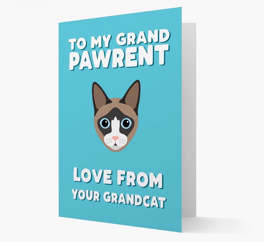 'To My Grandpawrent' - Personalized {breedCommonName} Card