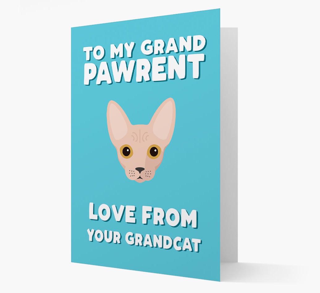 'To My Grandpawrent' - Personalized {breedCommonName} Card