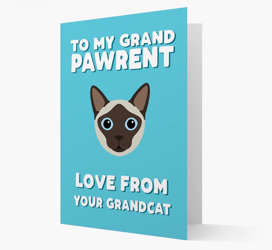 'To My Grandpawrent' - Personalized {breedCommonName} Card