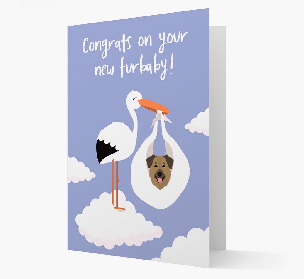 'Congrats On Your New Furbaby!'  - Personalised {breedFullName} Card