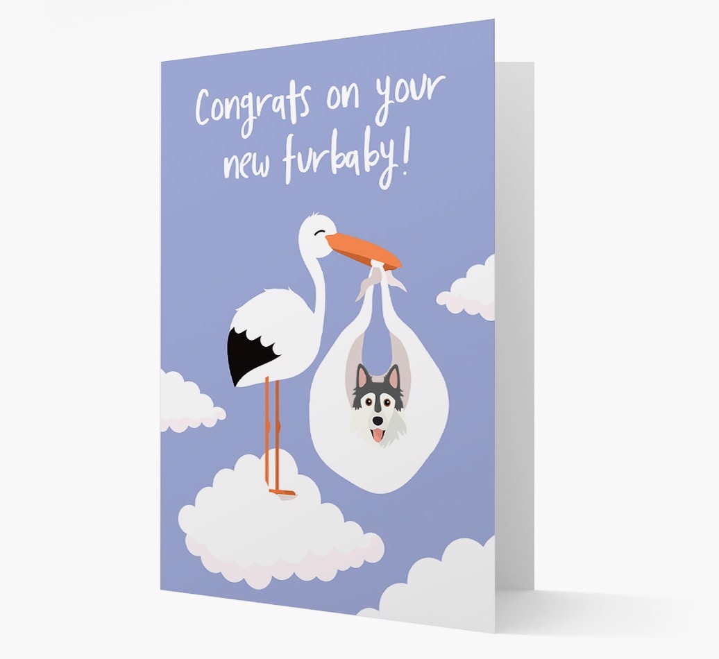 'Congrats On Your New Furbaby!'  - Personalised {breedFullName} Card