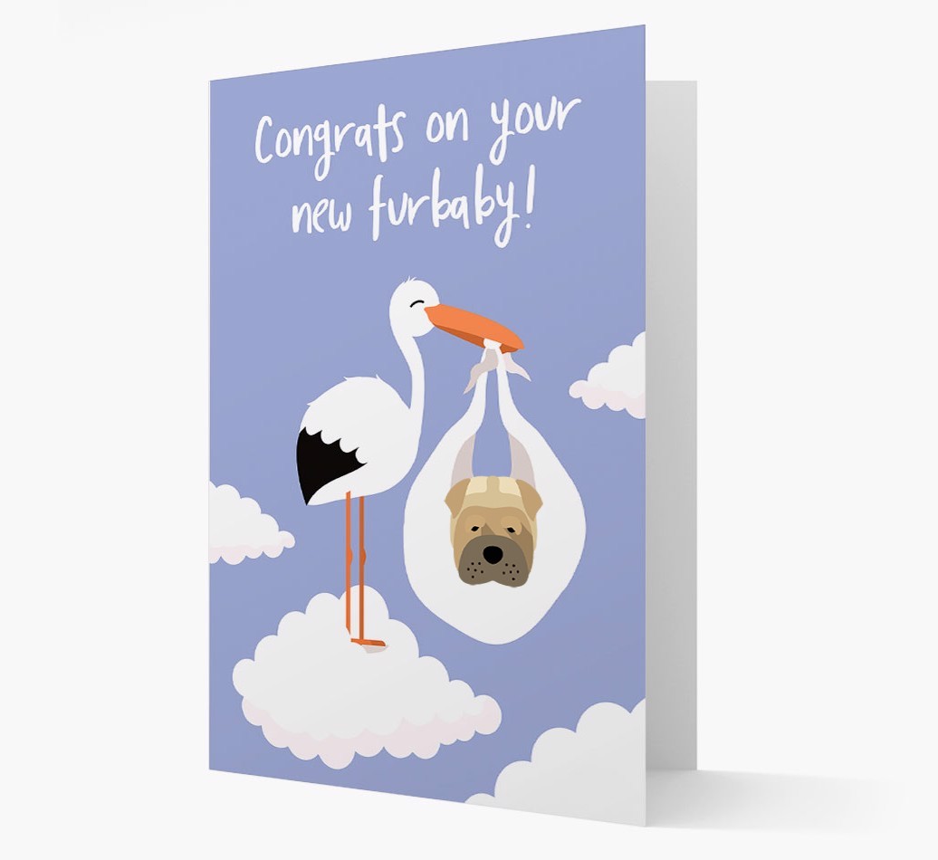 'Congrats On Your New Furbaby!'  - Personalised {breedFullName} Card