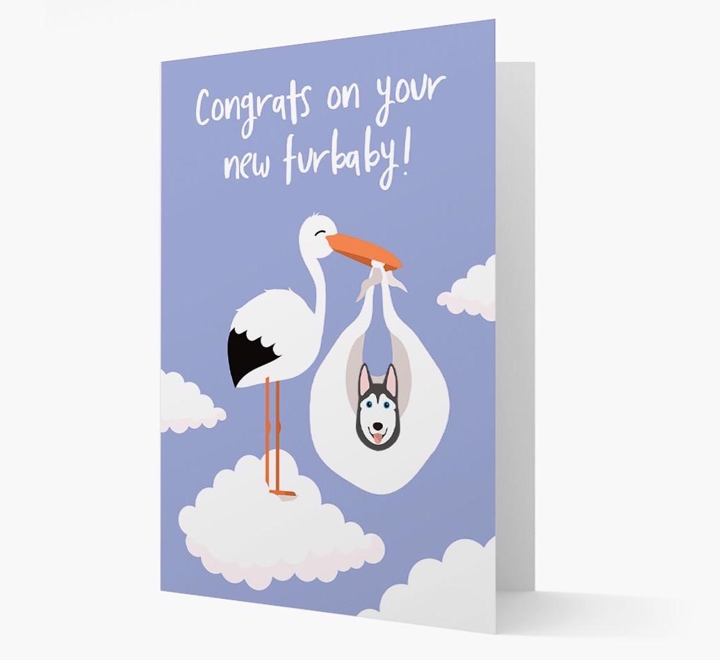 'Congrats On Your New Furbaby!'  - Personalised {breedFullName} Card